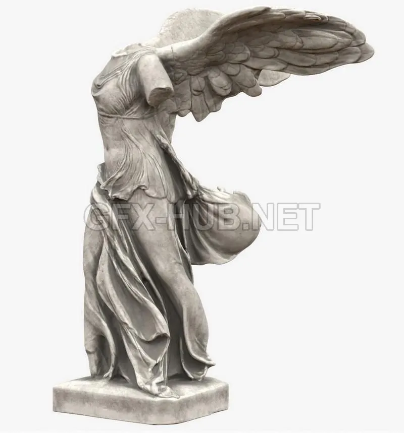 PBR Game 3D Model – Winged Victory
