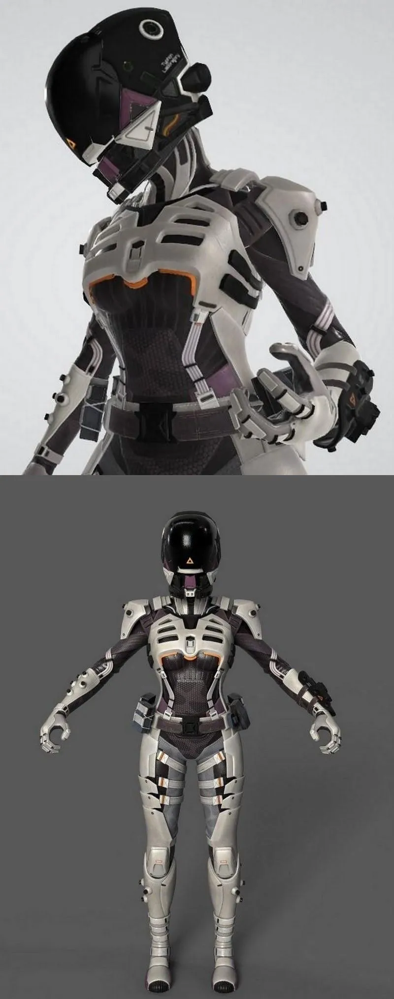 PBR Game 3D Model – Wraith Cyber Ninja Apex Legends