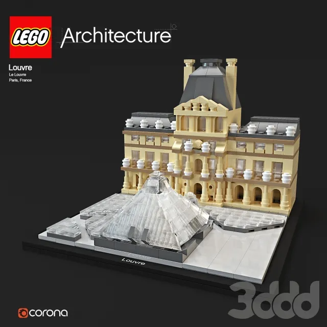 CHILDRENS ROOM DECOR – LEGO Architecture Louvre
