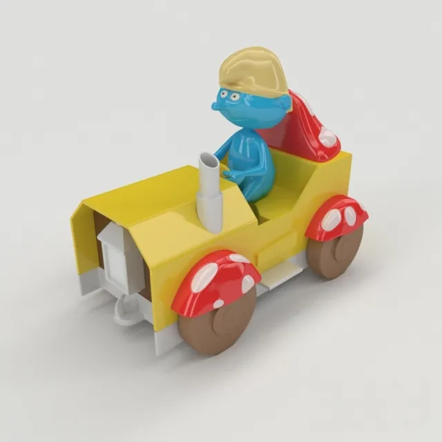 CHILDRENS ROOM DECOR – The Smurf Toy