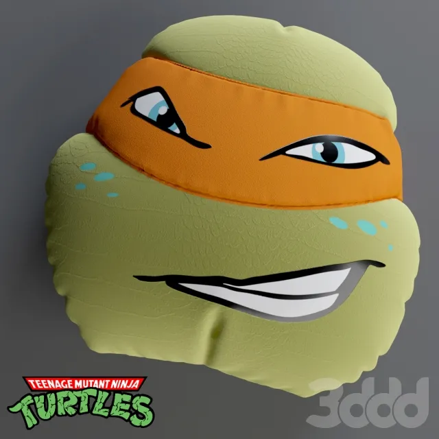 CHILDRENS ROOM DECOR – TMNT Mikey Plush Pillow