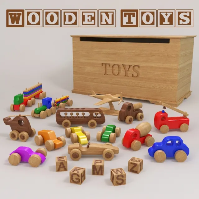 CHILDRENS ROOM DECOR – Wooden Toys