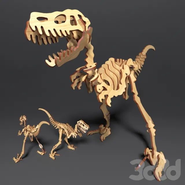 CHILDRENS ROOM DECOR – Деревянный конструкто Velociraptor