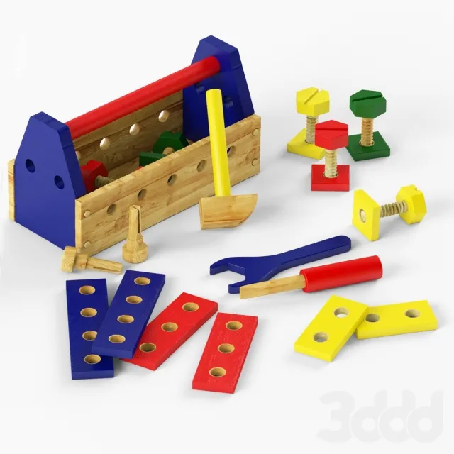 CHILDRENS ROOM DECOR – Детский набор деревянных инструментов
