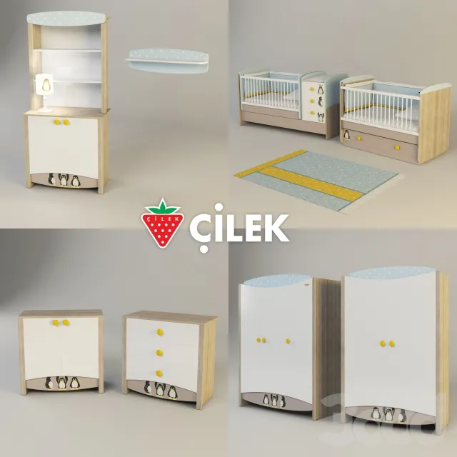 CHILDRENS ROOM DECOR – Комплект детской мебели Cilek Blue Peny