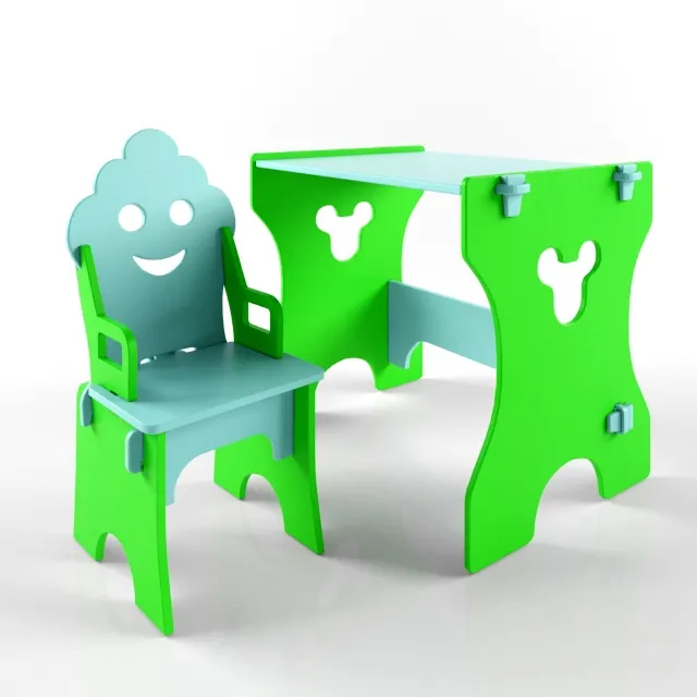 CHILDRENS ROOM DECOR – комплект столик и стульчик гном