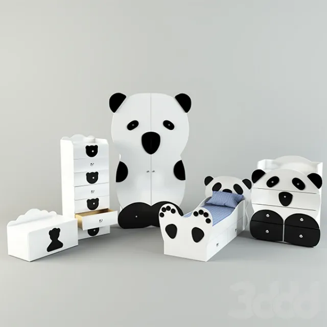 CHILDRENS ROOM DECOR – Набор детской мебели «Панда»