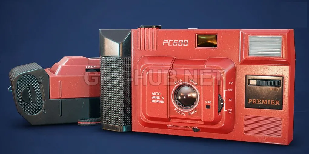 PBR Game 3D Model – 1986 PC600 Premier Camera