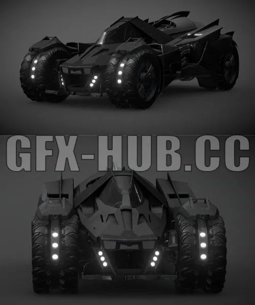 PBR Game 3D Model – Bat Tank