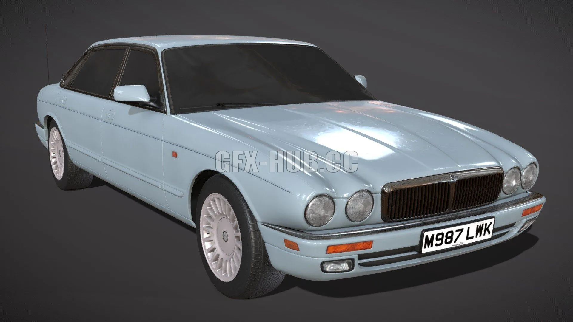 PBR Game 3D Model – 1995 Jaguar XJ12 LWB (X305)