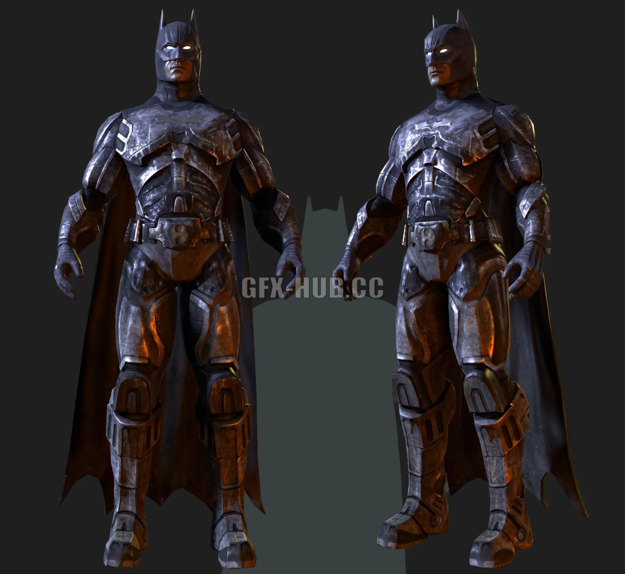 PBR Game 3D Model – Batman