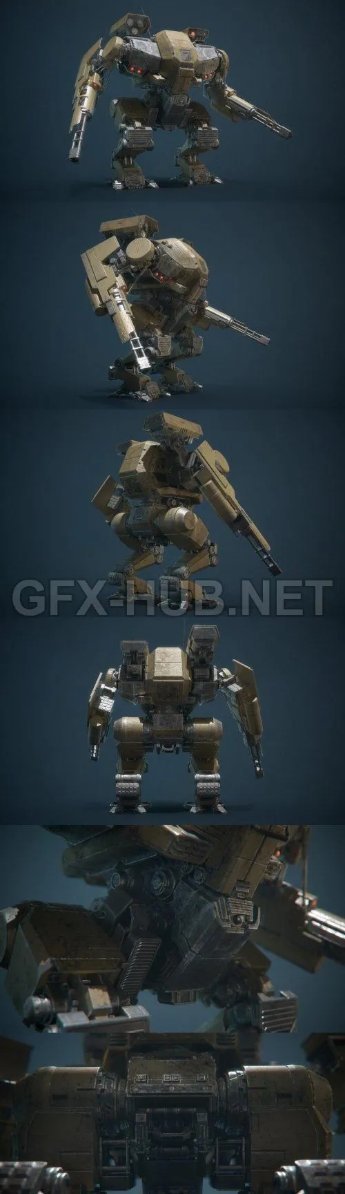 PBR Game 3D Model – Battle Armor