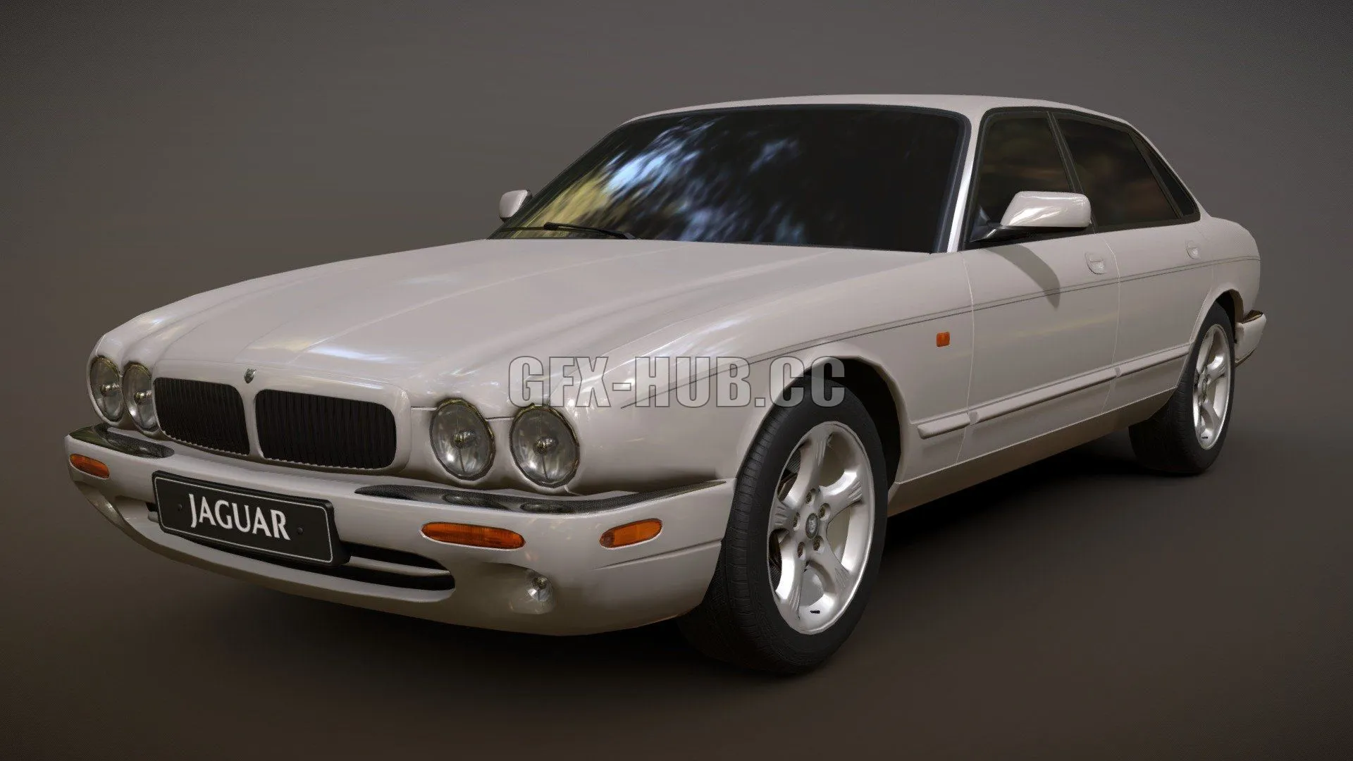 PBR Game 3D Model – 2000 Jaguar XJ Sport (X308 XJ8)