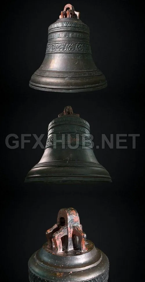 PBR Game 3D Model – Bell of St Panteleimon Church XIX