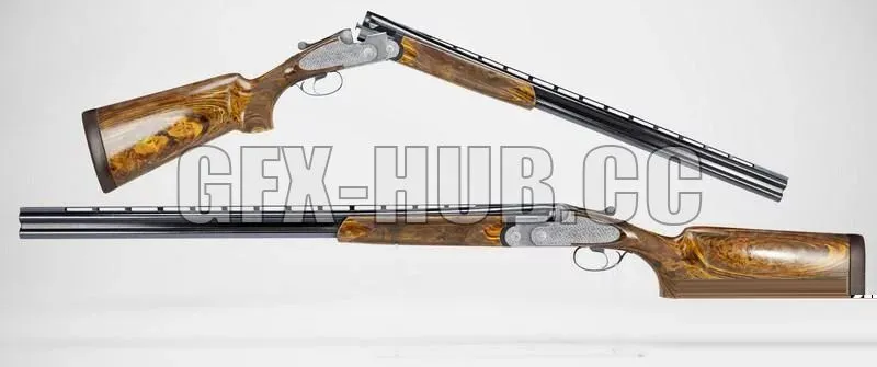 PBR Game 3D Model – Beretta S3 homage shotgun