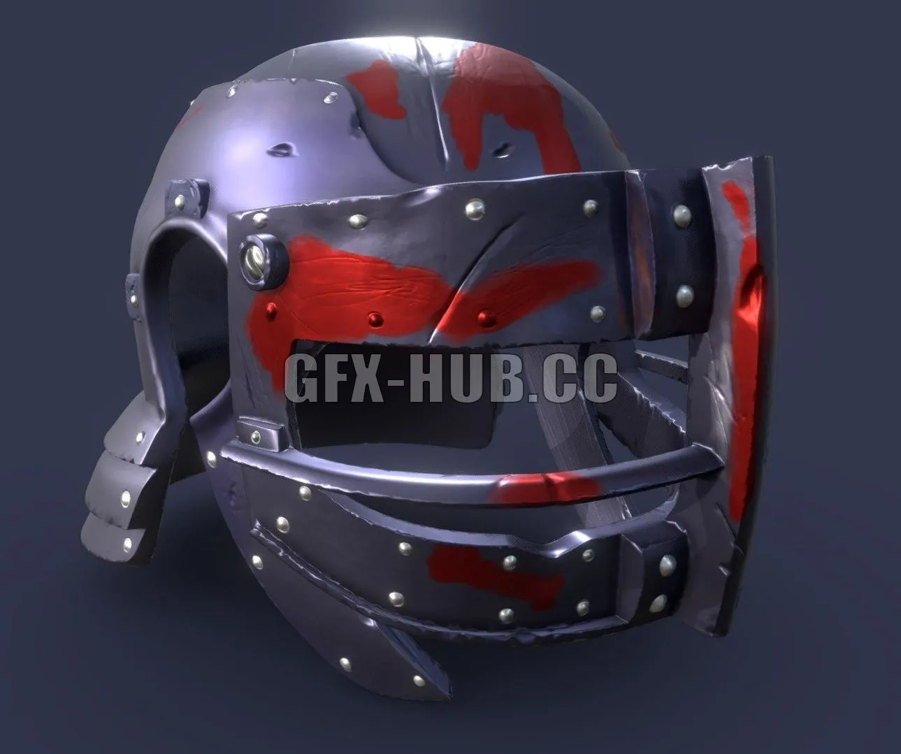 PBR Game 3D Model – Berserk Guts Helmet