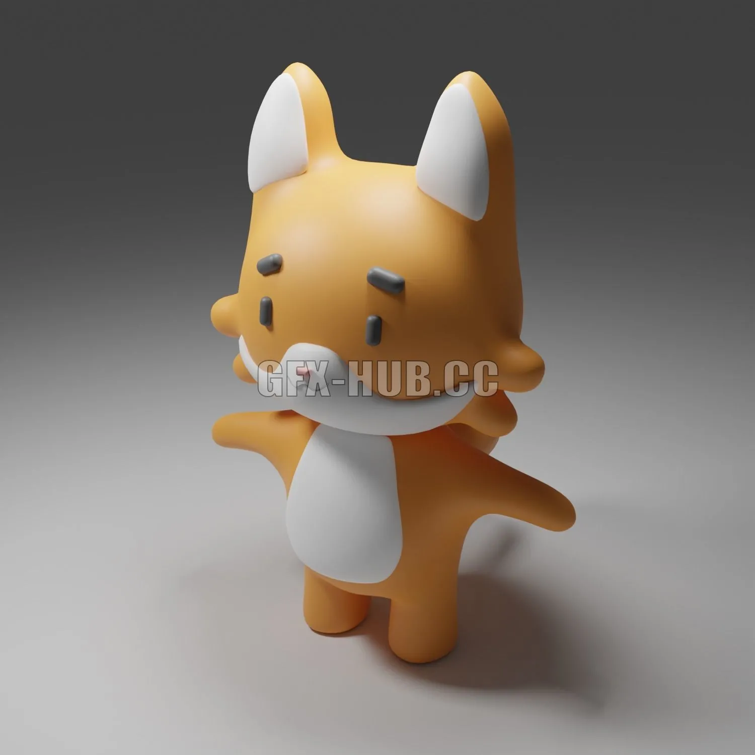 PBR Game 3D Model – 3D Fox Character Modeling