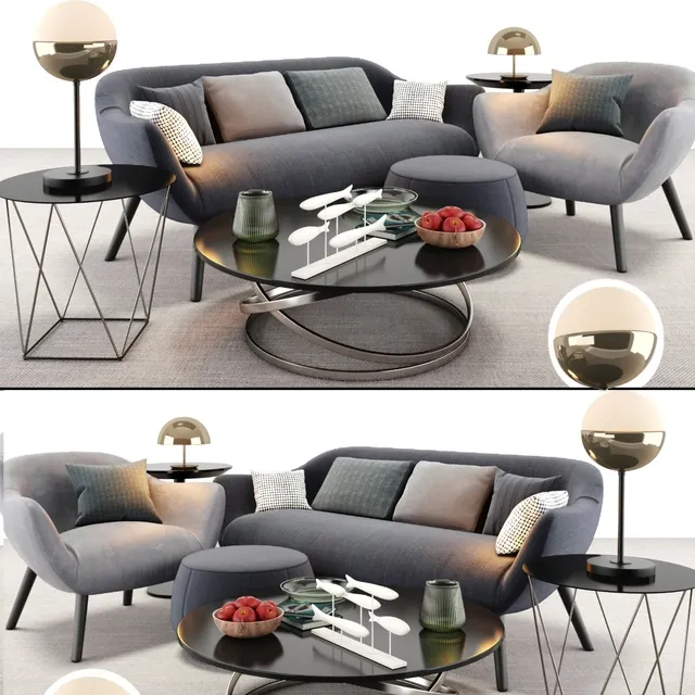 SOFA – Poliform Mad sofa and armchair set