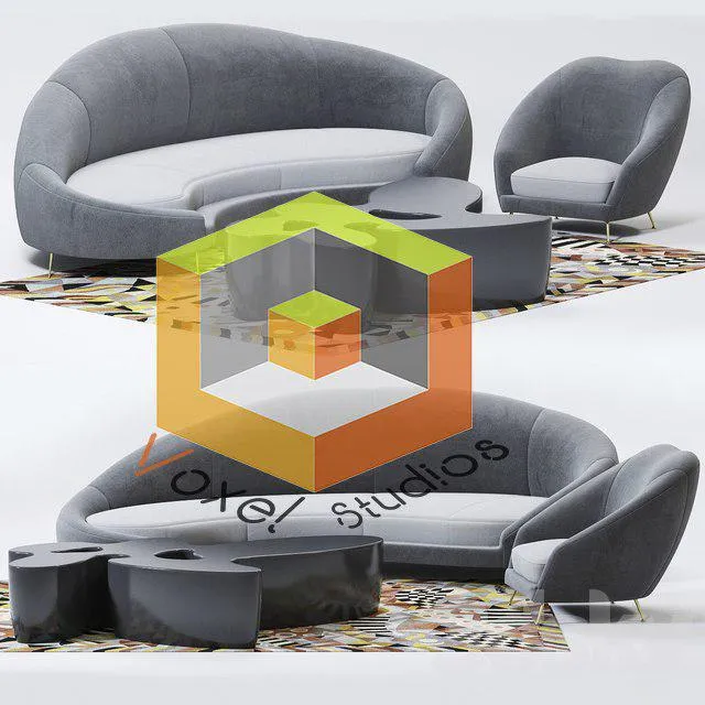 SOFA – Pro 3dsmax – Nilufar Furniture Set