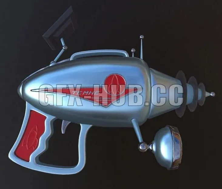 PBR Game 3D Model – Blaster