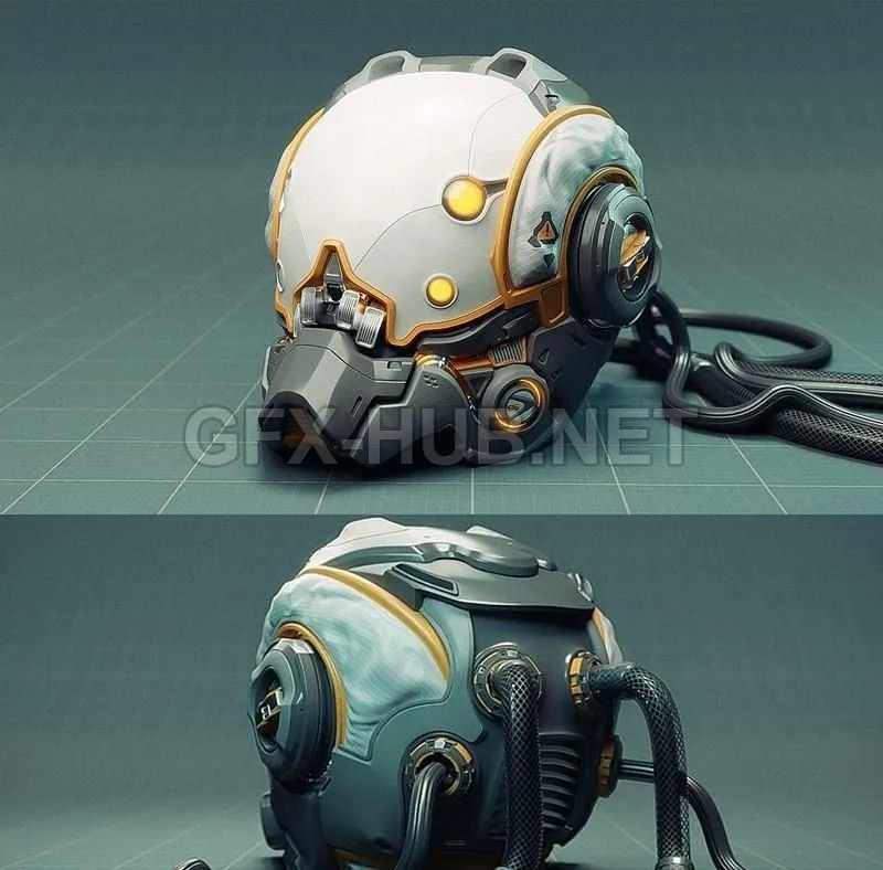 PBR Game 3D Model – BlenderMarket – Modeling A Scifi Helmet In Blender 2.8