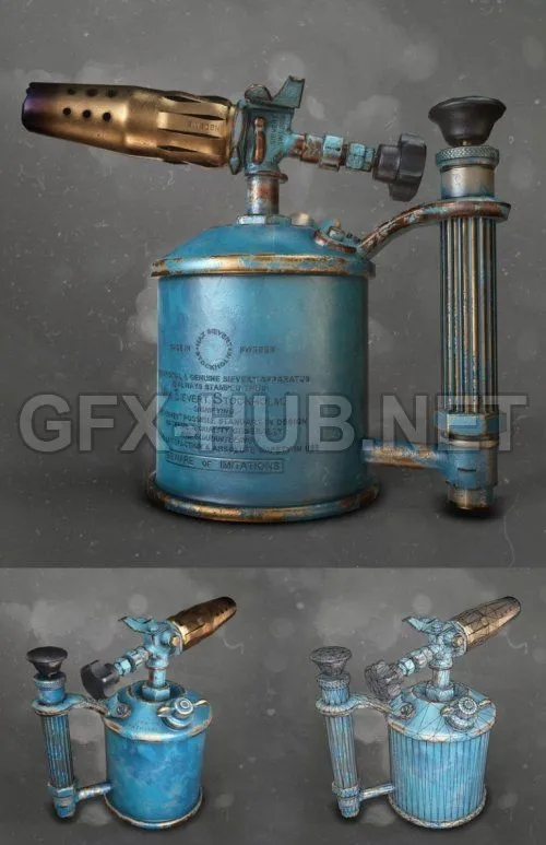 PBR Game 3D Model – Blow Torch