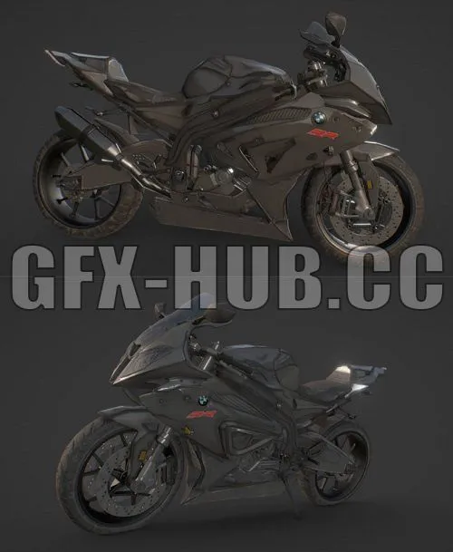 PBR Game 3D Model – BMW S1000 RR Motorcycle