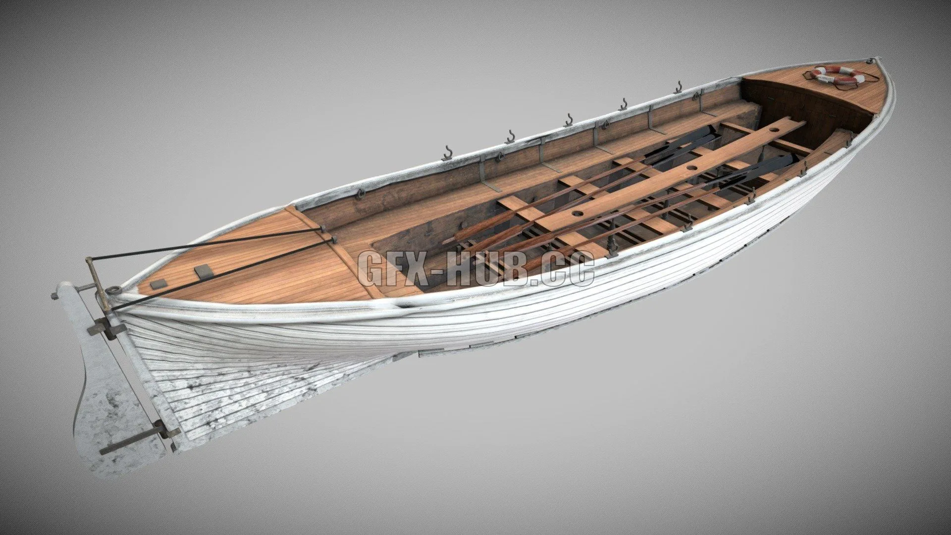 PBR Game 3D Model – Boat Rettungskutter Compilation