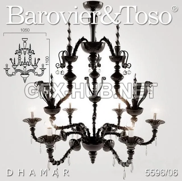 FURNITURE 3D MODELS – Barovier&Toso – Dhamar 5596