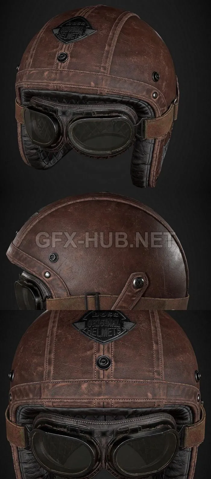 PBR Game 3D Model – Boss Original Helmet