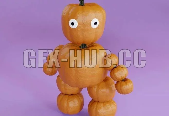 PBR Game 3D Model – 3D Pumpkin