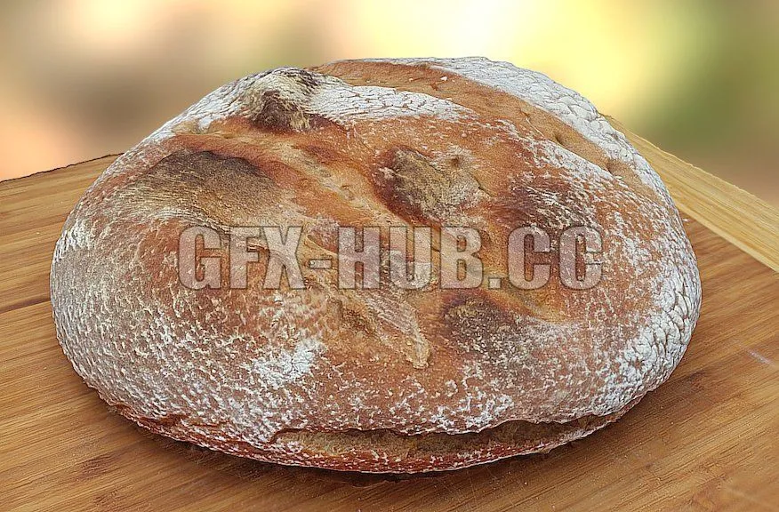 PBR Game 3D Model – Bread