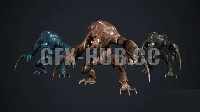 PBR Game 3D Model – Bug Creature