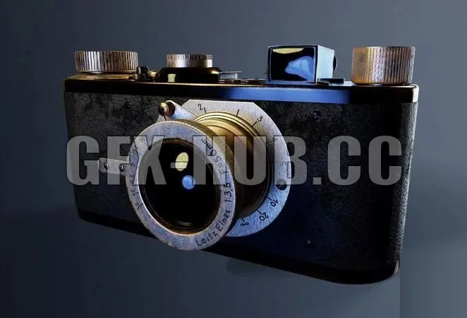 PBR Game 3D Model – Camera Leica Leitz Elmax