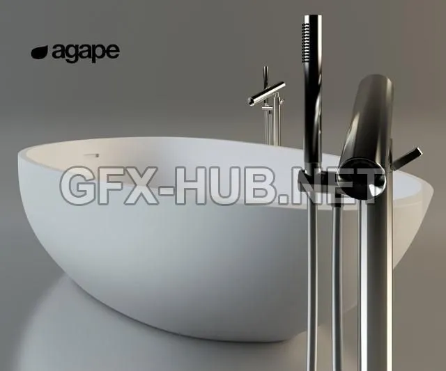 FURNITURE 3D MODELS – agape spoonxl + square