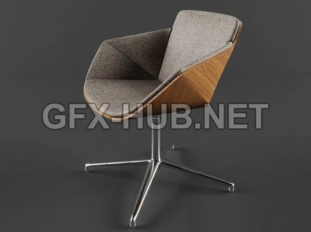 FURNITURE 3D MODELS – Allermuir Phoulds Chair