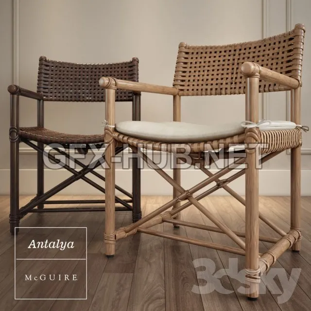 FURNITURE 3D MODELS – Antalya ArmChair by McGuire