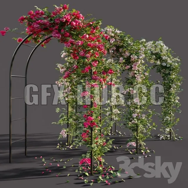 FURNITURE 3D MODELS – Arch with roses