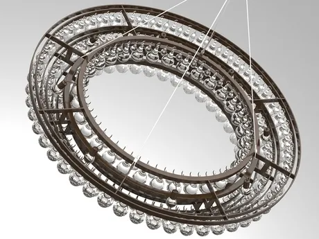 FURNITURE 3D MODELS – Arctic Pear Chandelier Round 120