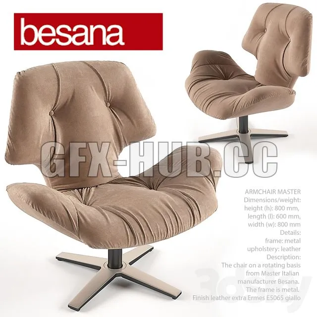 FURNITURE 3D MODELS – Armchair Master Besana