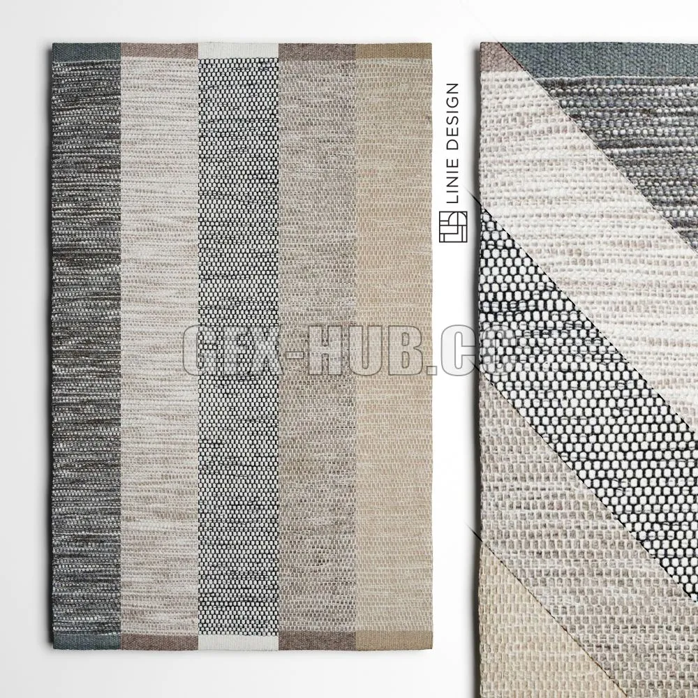 FURNITURE 3D MODELS – Asko Rugs By Linie Design