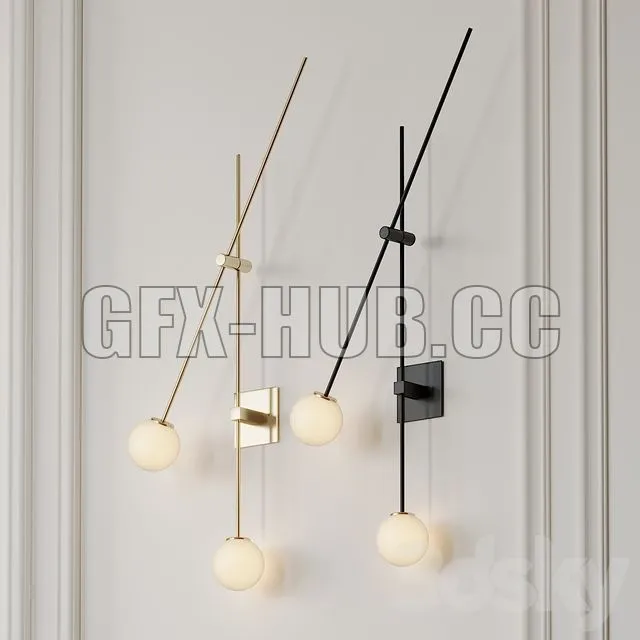 FURNITURE 3D MODELS – ATELIER DE TROUPE Tempo Wall Sconce