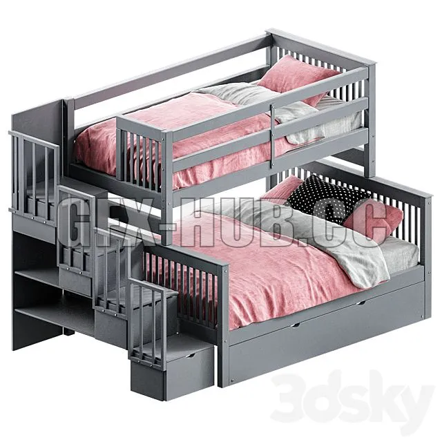 FURNITURE 3D MODELS – Baby Bed for Interior