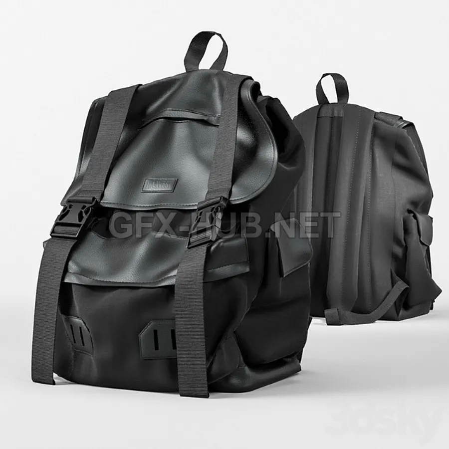 FURNITURE 3D MODELS – Backpack UNIVERSAL BLACK