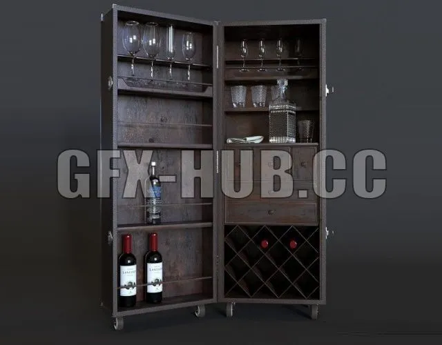 FURNITURE 3D MODELS – Bar Cabinet