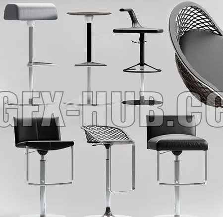 FURNITURE 3D MODELS – Bar Chairs