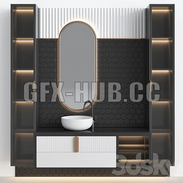 FURNITURE 3D MODELS – Bathroom Set BS22