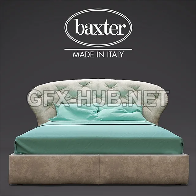 FURNITURE 3D MODELS – Baxter Positano bed 235 X 224 H 129