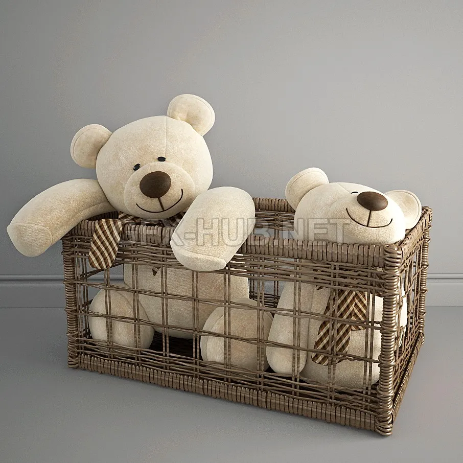 FURNITURE 3D MODELS – Bears in a basket