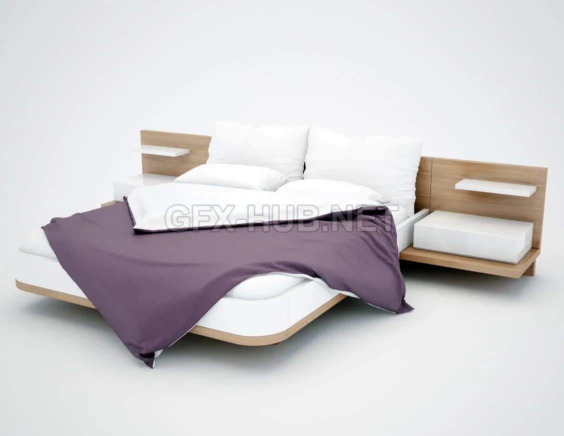 FURNITURE 3D MODELS – Bed Mioletto Hulsta